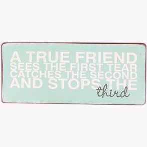 Sign - A true friend...