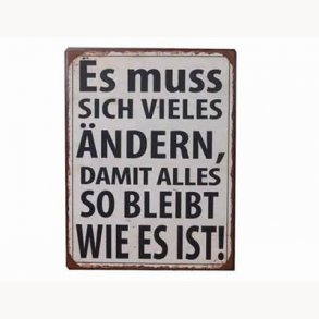 Sign - Es muss sich vieles ändern...