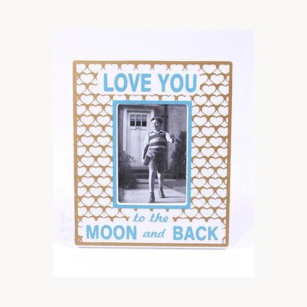 Billedramme  - Love you to the moon and back