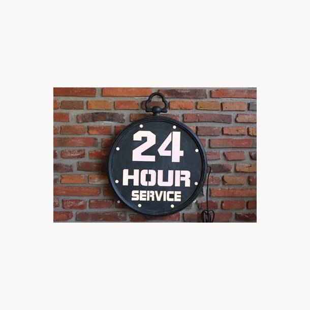 Sign with light  - 24 hours service