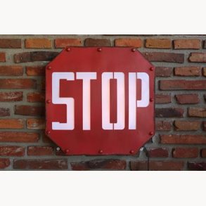 Sign with light - Stop