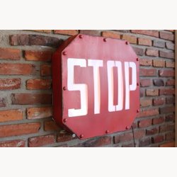 Lys skilt - Stop