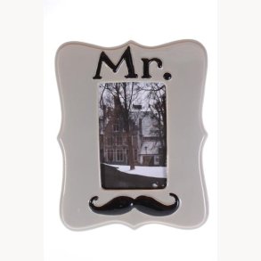 Pictureframe in ceramic - Mr. Mustage