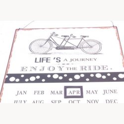 Calendar - Life's  a journey, enjoy the ride
