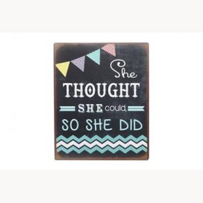 Sign - The thought she could so she did