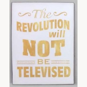 Sign - the revolution will not be televised