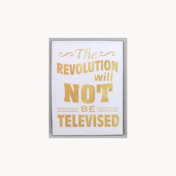 Skilt - the revolution will not be televised