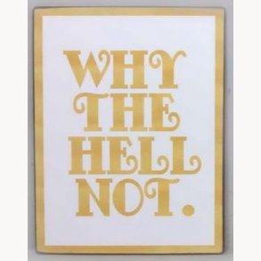 Sign - Why the hell not