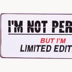 Skilt - I'm not perfect