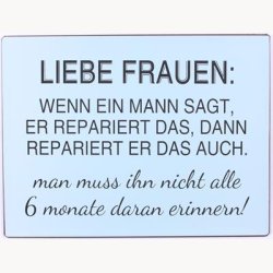 Skilt - Liebe frauen: