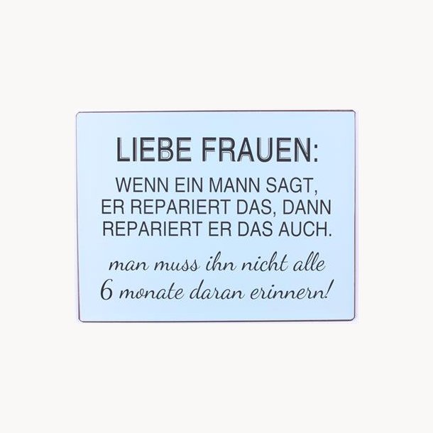 Skilt - Liebe frauen: