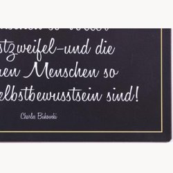 Skilt - das problem dieser welt ist dass die intelligenten