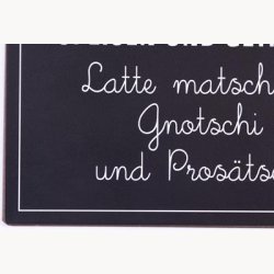 Skilt - Falsch ausgesprochene speisen und getr"nke: