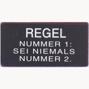 Magnet - Regel nummer 1: