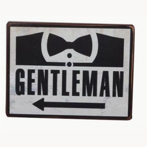Sign - gentlemen*