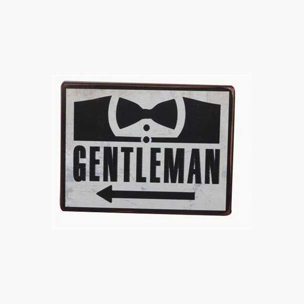 Sign - gentlemen*