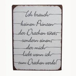 Sign - Ich brauch keinen prinzen...