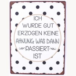 Skilt - Ich wurde gut erzogen keine ahnung was dann passiert ist