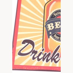 Skilt - Save water, drink beer