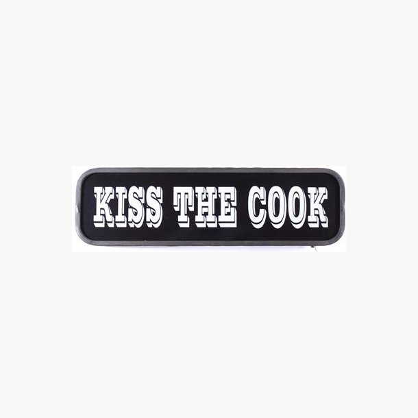 Lys skilt - kiss the cook