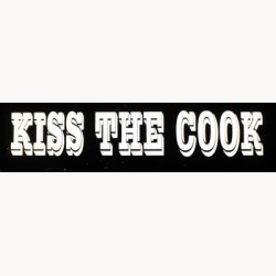 Lys skilt - kiss the cook