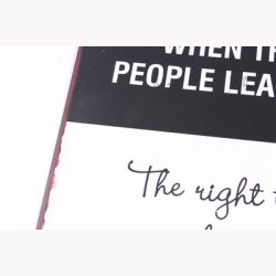 Skilt - When the wrong people leave your life...