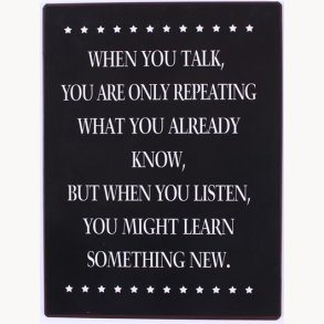 Sign - When you talk...