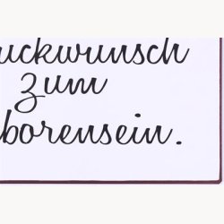 Skilt - Herzlichen Gl&#61825;ckwunsch Zum Geborensein