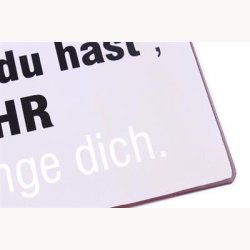 Skilt - Je mehr dinge du hast