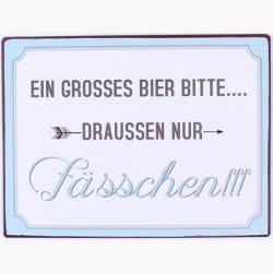 Skilt - Ein grosses bier bitte....