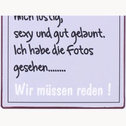 Skilt - hey alkohol wir hatten einen deal