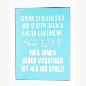 Sign - Kinder streiten sich und...