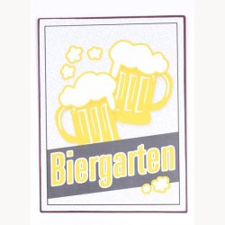 Skilt - Biergarten