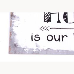 Skilt - Home is our happy place