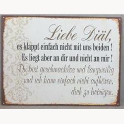Skilt - Liebe di"t,