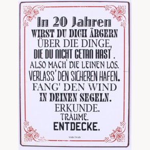 Sign - in 20 jahren...