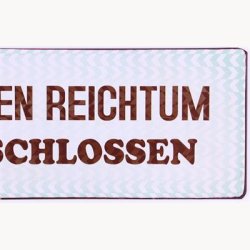 Skilt - Wegen reichtum geschlossen