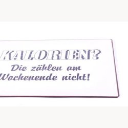 Skilt - Kalorien?