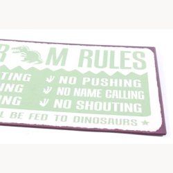 Skilt - Playroom rules