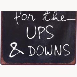 Skilt - Ups &amp;  downs