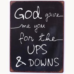 Skilt - Ups &amp;  downs