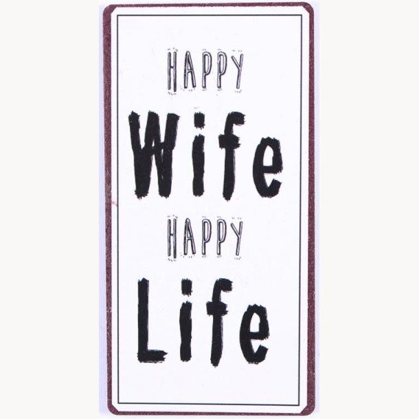 Magnet - Happy wife happy life