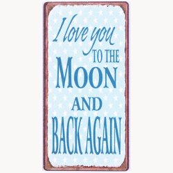 Magnet - I love you to the moon and back again