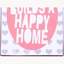 Skilt - Love builds a happy home