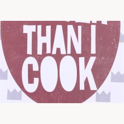 Skilt - I kiss better than i cook