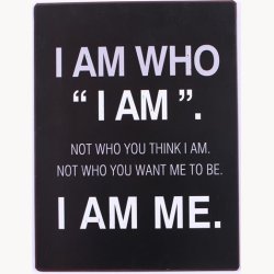 Skilt - I am who "i am"