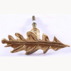 Knob, iron/metal - Leaf