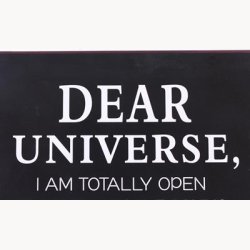 Skilt - Dear universe