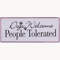 Sign - Dogs welcome
