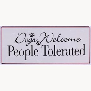 Sign - Dogs welcome